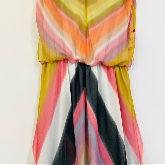 Vince Camuto Multi Color Chevron Sleeveless Maxi Dress NWT $148 - Picture 12 of 12